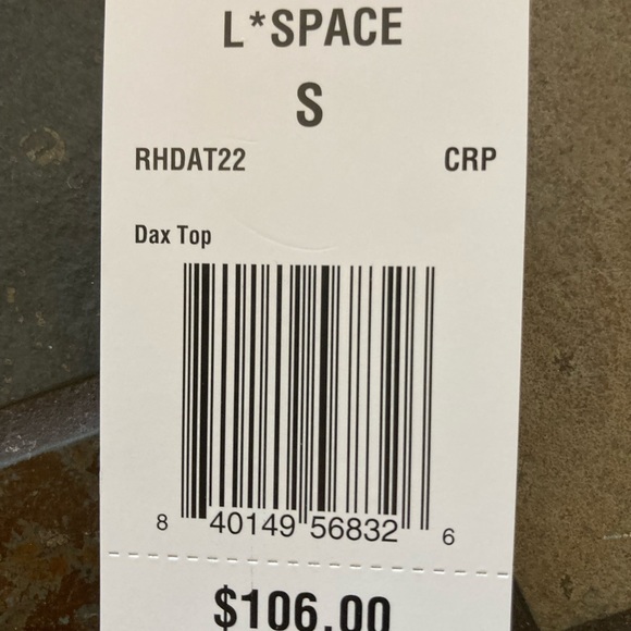 L*Space Dax bathing suit top size small new with tags - Picture 2 of 6